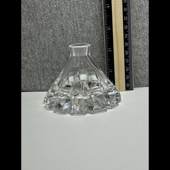 Vintage Mikasa Slovenia Perfume Bottle 5” Cut Glass Crystal Bottle With Stopper - Picture 7 of 9
